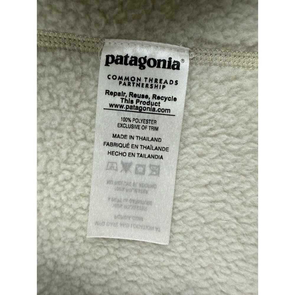 Patagonia Womens Size S 1/4 Zip Pullover Better Sweater Off White - Picture 5 of 7